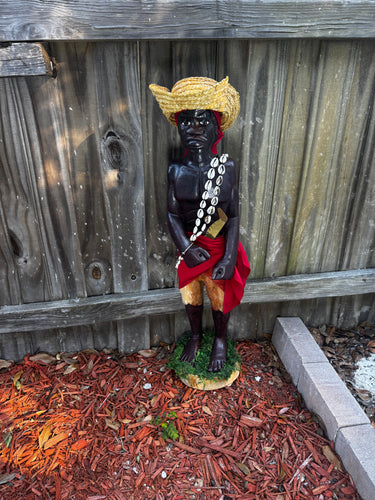 Congo Africano,Siete Rayos,Tallado En Madera