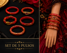 Load image into Gallery viewer, Set de 5 pulsos para muñeca