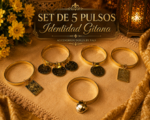Load image into Gallery viewer, Set de 5 Pulsos  con Dijes,Set Para la Gitana