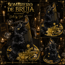 Load image into Gallery viewer, Sombrero Para Muñeca (Bruja )